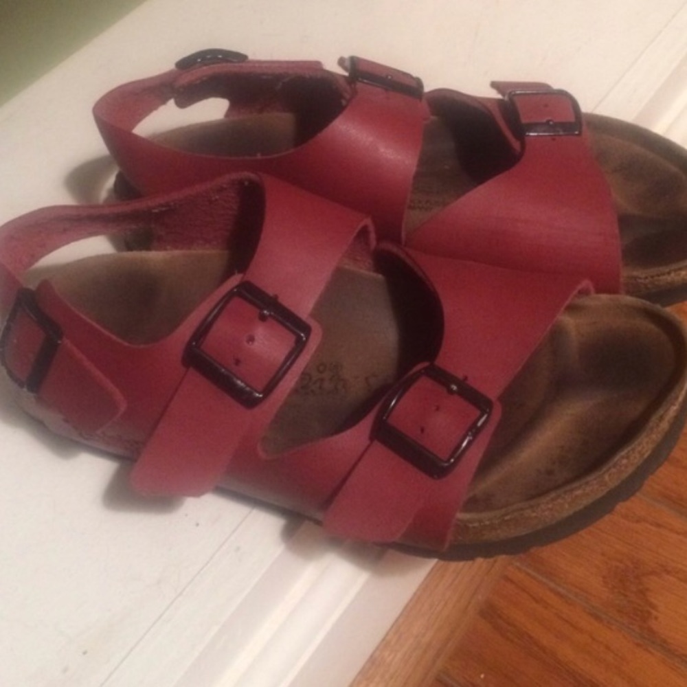Used Red Birkenstocks
